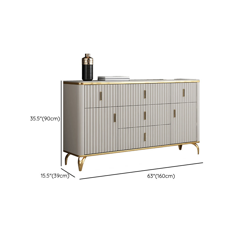 Contemporary Glam Combo Dresser Horizontal Storage Chest Dresser for Home Office Clearhalo 'Bedroom Furniture' 'Dressers & Chests' 'dressers_chests' 'furn' 'furn_dressers_chests' 'Furniture' 6858757