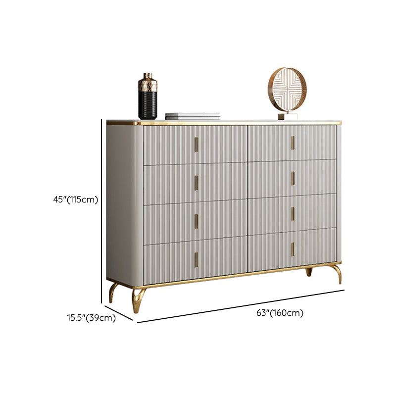 Contemporary Glam Combo Dresser Horizontal Storage Chest Dresser for Home Office Clearhalo 'Bedroom Furniture' 'Dressers & Chests' 'dressers_chests' 'furn' 'furn_dressers_chests' 'Furniture' 6858758