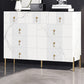 Contemporary Glam Double Dresser Wood Storage Chest Dresser for Home Office