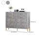 Contemporary Glam Double Dresser Wood Storage Chest Dresser for Home Office