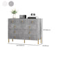 Contemporary Glam Double Dresser Wood Storage Chest Dresser for Home Office
