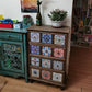 Coastal Storage Chest Solid Wood Dresser , 11.7/14.04 Inch Width 23.6"L x 11.8"W x 39"H Light Brown Clearhalo 'Bedroom Furniture' 'Dressers & Chests' 'dressers_chests' 'furn' 'furn_dressers_chests' 'Furniture' 6858794