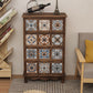 Coastal Storage Chest Solid Wood Dresser , 11.7/14.04 Inch Width 23.6"L x 11.8"W x 39"H Blue-Brown Clearhalo 'Bedroom Furniture' 'Dressers & Chests' 'dressers_chests' 'furn' 'furn_dressers_chests' 'Furniture' 6858795