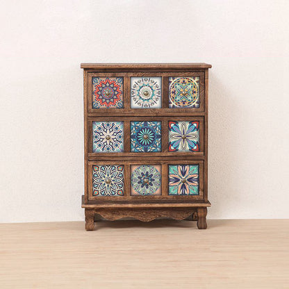 Coastal Storage Chest Solid Wood Dresser , 11.7/14.04 Inch Width 24"L x 12"W x 31"H Brown Painted Clearhalo 'Bedroom Furniture' 'Dressers & Chests' 'dressers_chests' 'furn' 'furn_dressers_chests' 'Furniture' 6858799