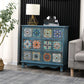 Coastal Storage Chest Solid Wood Dresser , 11.7/14.04 Inch Width 32"L x 12"W x 31"H Blue Painted Clearhalo 'Bedroom Furniture' 'Dressers & Chests' 'dressers_chests' 'furn' 'furn_dressers_chests' 'Furniture' 6858808