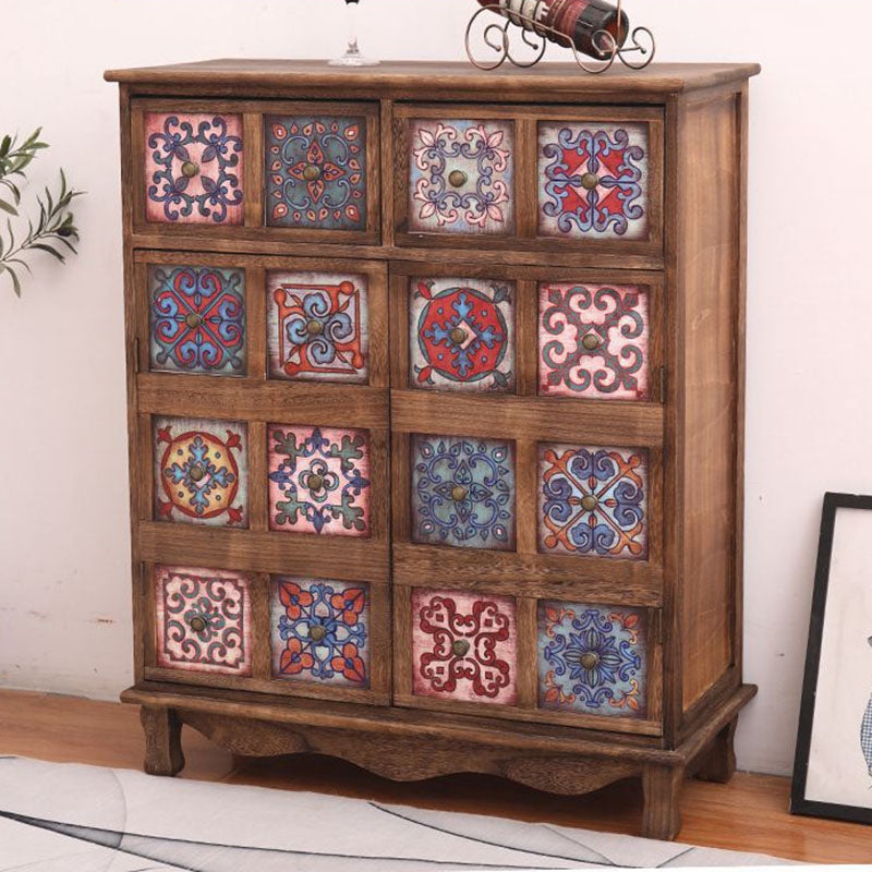 Coastal Storage Chest Solid Wood Dresser , 11.7/14.04 Inch Width 32"L x 14"W x 39"H Light Brown Clearhalo 'Bedroom Furniture' 'Dressers & Chests' 'dressers_chests' 'furn' 'furn_dressers_chests' 'Furniture' 6858812