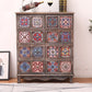 Coastal Storage Chest Solid Wood Dresser , 11.7/14.04 Inch Width 32"L x 14"W x 39"H Blue-Brown Clearhalo 'Bedroom Furniture' 'Dressers & Chests' 'dressers_chests' 'furn' 'furn_dressers_chests' 'Furniture' 6858813