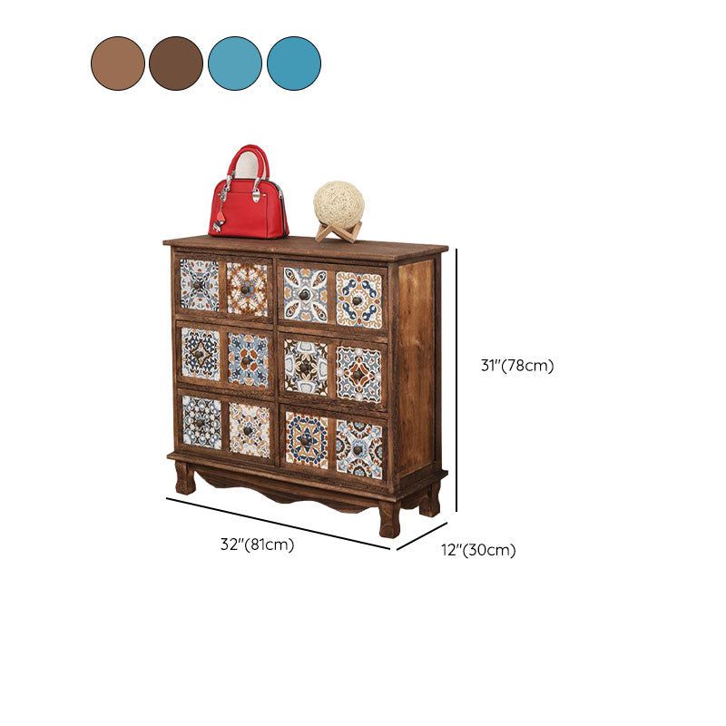Coastal Storage Chest Solid Wood Dresser , 11.7/14.04 Inch Width Clearhalo 'Bedroom Furniture' 'Dressers & Chests' 'dressers_chests' 'furn' 'furn_dressers_chests' 'Furniture' 6858823