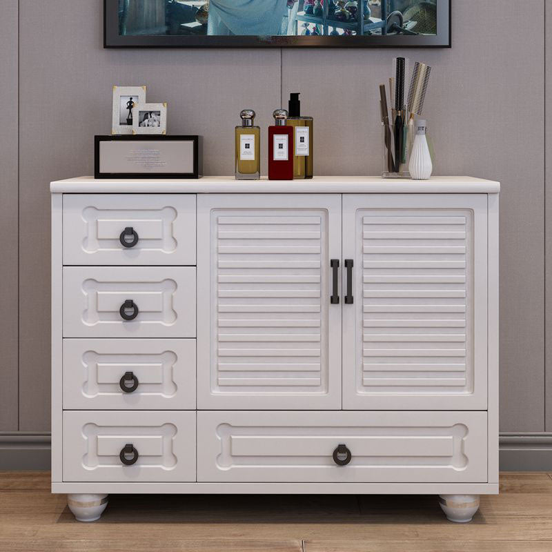 15.6-inch W Traditional Storage Chest Manufactured Wood Storage Chest Dresser 39"L x 16"W x 31"H White Clearhalo 'Bedroom Furniture' 'Dressers & Chests' 'dressers_chests' 'furn' 'furn_dressers_chests' 'Furniture' 6858828