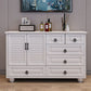 15.6-inch W Traditional Storage Chest Manufactured Wood Storage Chest Dresser 47"L x 16"W x 31"H White Clearhalo 'Bedroom Furniture' 'Dressers & Chests' 'dressers_chests' 'furn' 'furn_dressers_chests' 'Furniture' 6858838