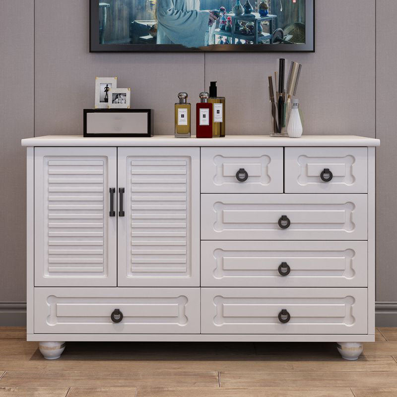 15.6-inch W Traditional Storage Chest Manufactured Wood Storage Chest Dresser 47"L x 16"W x 31"H White Clearhalo 'Bedroom Furniture' 'Dressers & Chests' 'dressers_chests' 'furn' 'furn_dressers_chests' 'Furniture' 6858838