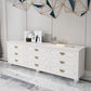 15.6-inch W Traditional Storage Chest Manufactured Wood Storage Chest Dresser 35"L x 18"W x 50"H Ivory Clearhalo 'Bedroom Furniture' 'Dressers & Chests' 'dressers_chests' 'furn' 'furn_dressers_chests' 'Furniture' 6858846