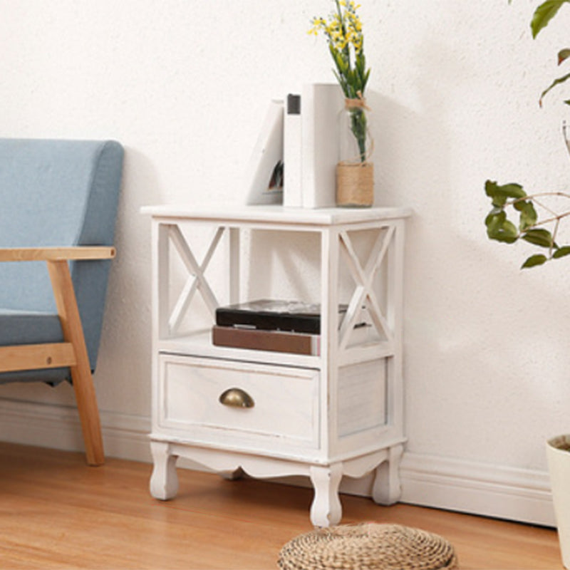 Commode en bois massif de coffre de rangement côtier avec 1/2/3/4 tiroirs, largeur de 11,7 pouces
