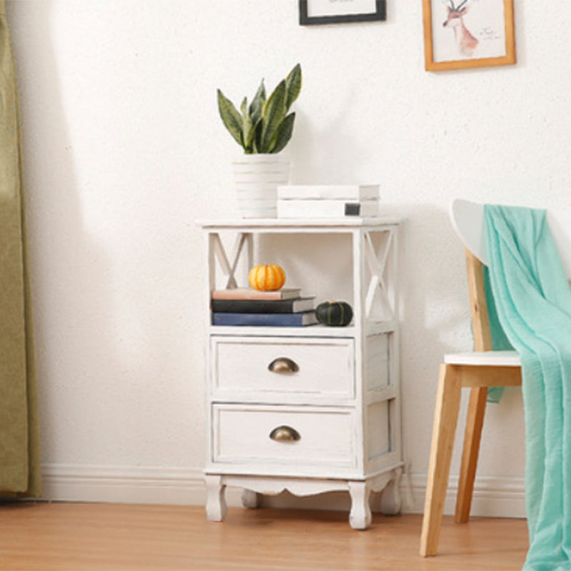 Commode en bois massif de coffre de rangement côtier avec 1/2/3/4 tiroirs, largeur de 11,7 pouces