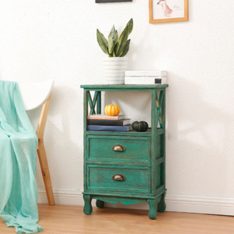 Commode en bois massif de coffre de rangement côtier avec 1/2/3/4 tiroirs, largeur de 11,7 pouces