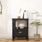 Commode en bois massif de coffre de rangement côtier avec 1/2/3/4 tiroirs, largeur de 11,7 pouces