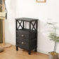 Commode en bois massif de coffre de rangement côtier avec 1/2/3/4 tiroirs, largeur de 11,7 pouces