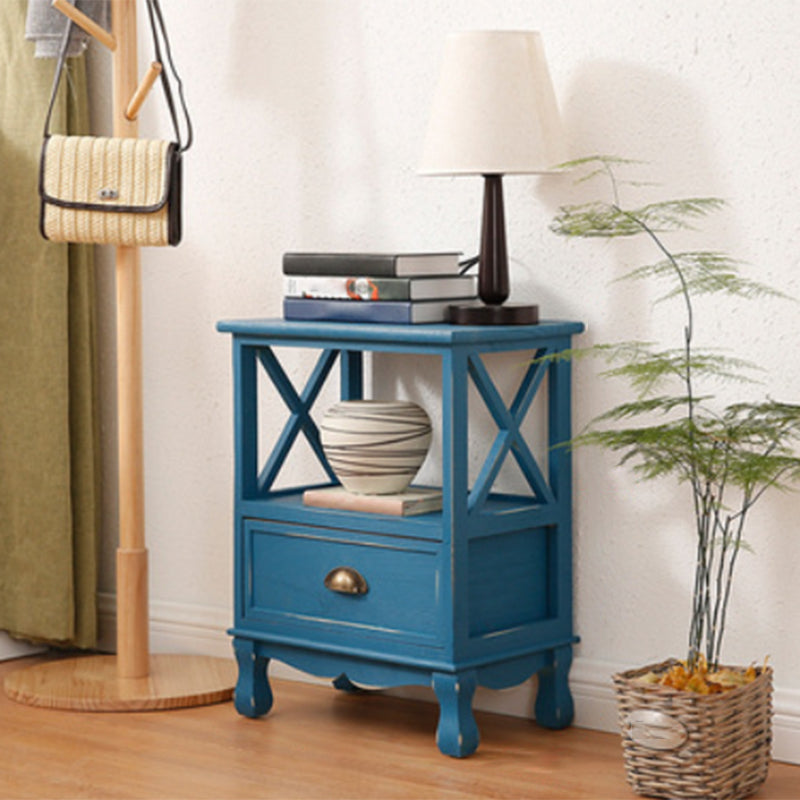 Commode en bois massif de coffre de rangement côtier avec 1/2/3/4 tiroirs, largeur de 11,7 pouces