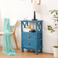 Commode en bois massif de coffre de rangement côtier avec 1/2/3/4 tiroirs, largeur de 11,7 pouces