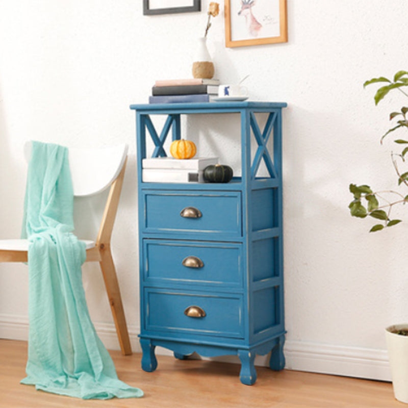 Commode en bois massif de coffre de rangement côtier avec 1/2/3/4 tiroirs, largeur de 11,7 pouces