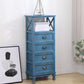 Commode en bois massif de coffre de rangement côtier avec 1/2/3/4 tiroirs, largeur de 11,7 pouces