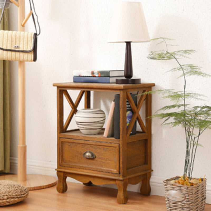 Commode en bois massif de coffre de rangement côtier avec 1/2/3/4 tiroirs, largeur de 11,7 pouces