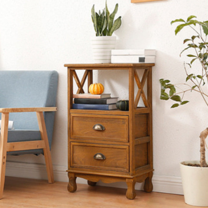 Commode en bois massif de coffre de rangement côtier avec 1/2/3/4 tiroirs, largeur de 11,7 pouces