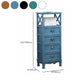 Commode en bois massif de coffre de rangement côtier avec 1/2/3/4 tiroirs, largeur de 11,7 pouces