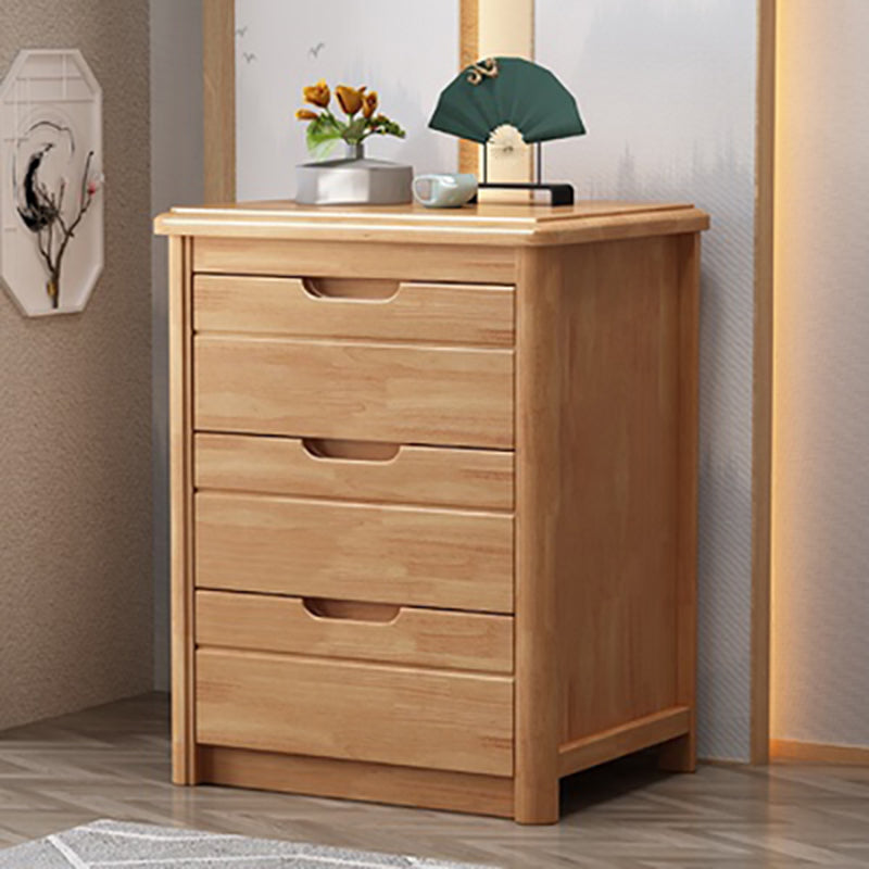 15.6 Inch Width Storage Chest Modern Solid Wood Dresser with 3/4/5 Drawers 20"L x 16"W x 26"H Natural Clearhalo 'Bedroom Furniture' 'Dressers & Chests' 'dressers_chests' 'furn' 'furn_dressers_chests' 'Furniture' 6858911