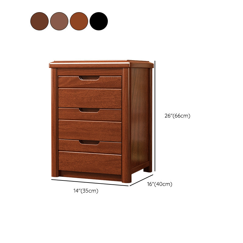 15.6 Inch Width Storage Chest Modern Solid Wood Dresser with 3/4/5 Drawers Clearhalo 'Bedroom Furniture' 'Dressers & Chests' 'dressers_chests' 'furn' 'furn_dressers_chests' 'Furniture' 6858926