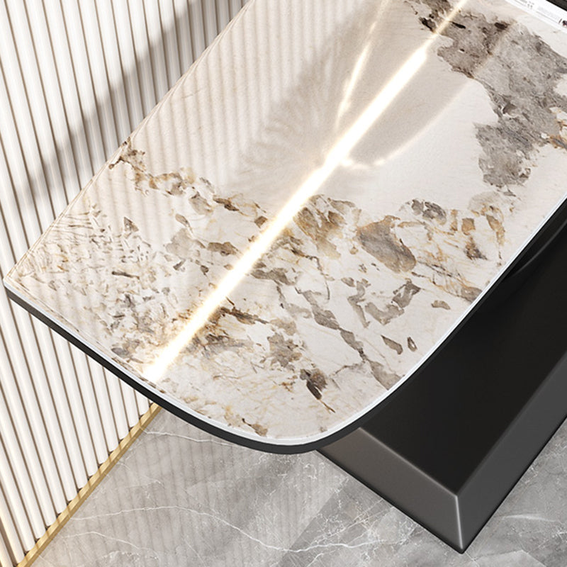 Glam Console Table Half Moon Antique Finish Console Sofa Table Clearhalo 'Console Tables' 'console_tables' 'Entry & Mudroom Furniture' 'furn' 'furn_console_tables' 'Furniture' 6859390