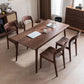 Contemporary Walnut Rectangle Dining Table Dining Room Kitchen Table