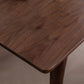 Contemporary Walnut Rectangle Dining Table Dining Room Kitchen Table