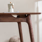 Contemporary Walnut Rectangle Dining Table Dining Room Kitchen Table