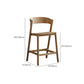 Tabourets de comptoir en bois brun
