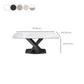 Industrial Dining Room Table Stone Rectangle Dinette Table for Dining Room Clearhalo 'Dining Tables & Seating' 'Dining Tables' 'dining_table' 'furn' 'furn_dining_table' 'Furniture' 'Kitchen & Dining Furniture' 6859916