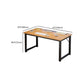 Rectangular Shaped Office Table Wood Writing Desk in Natural