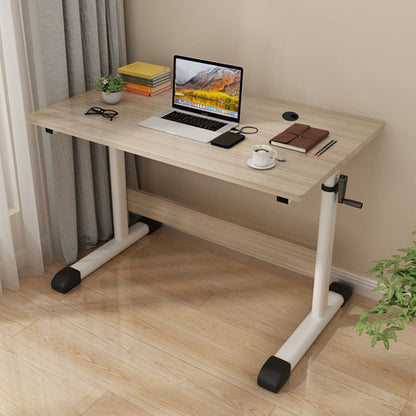 Rechteckig geformtes Büro Tisch Holzschreiberschreibtisch in Weiß/Schwarz/Natur