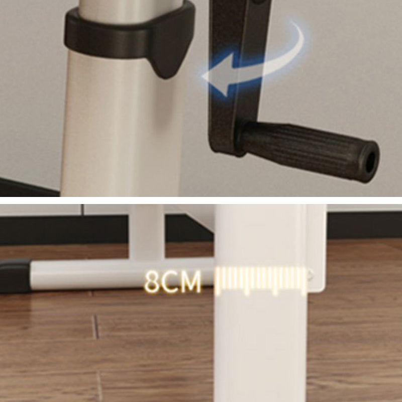 Rechteckig geformtes Büro Tisch Holzschreiberschreibtisch in Weiß/Schwarz/Natur