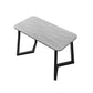 Stone Rechteck Office Desk moderner Schreibtisch mit Eisenbeinen