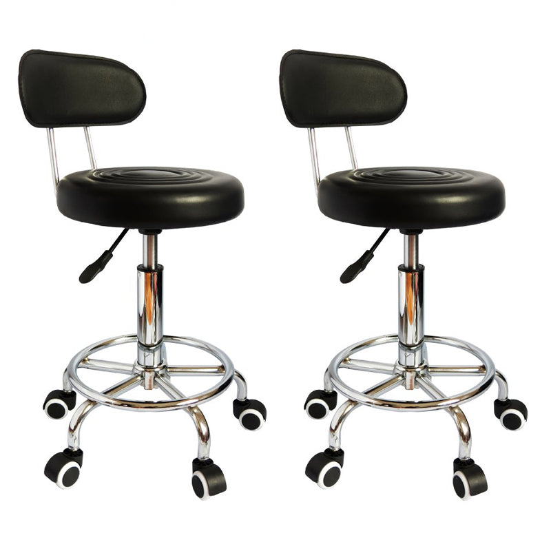 Moderner Metall -Bürostuhl Low Rücken verstellbarer Sitzhöhe Schreibtischstuhl