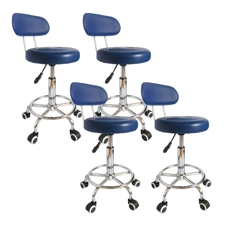 Moderner Metall -Bürostuhl Low Rücken verstellbarer Sitzhöhe Schreibtischstuhl