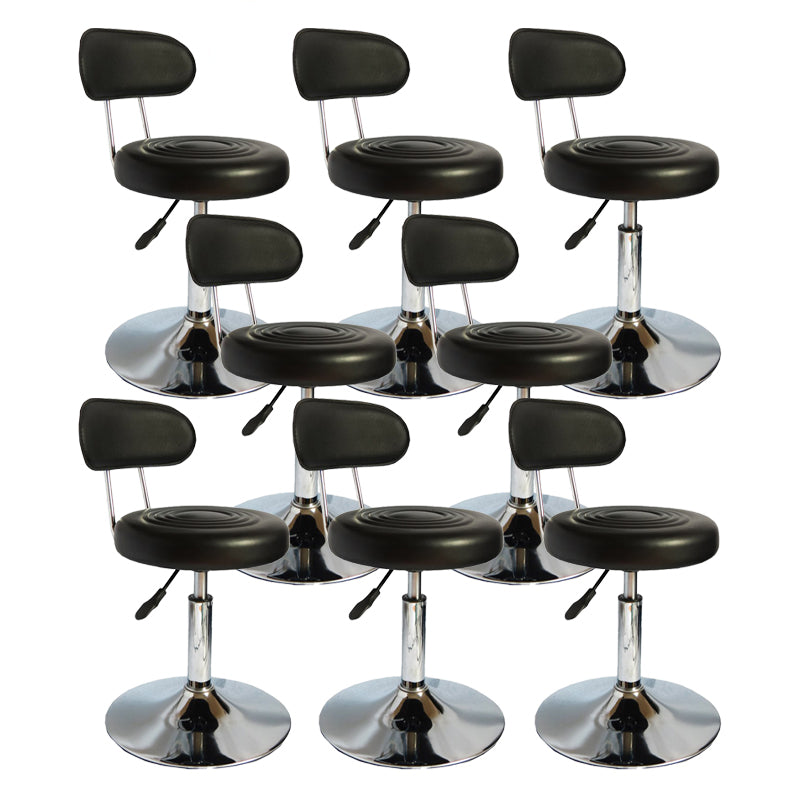 Moderner Metall -Bürostuhl Low Rücken verstellbarer Sitzhöhe Schreibtischstuhl