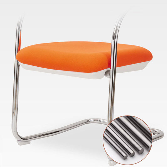 Silla de oficina contemporánea sin ruedas silla de escritorio en medio de la parte superior con brazo