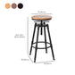 Moderno de estilo redondo Round Barstool Taburete de mostrador de madera con patas de madera