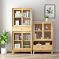 Modern Style Bookshelf Closed Back Standard Wooden Bookcase for Home