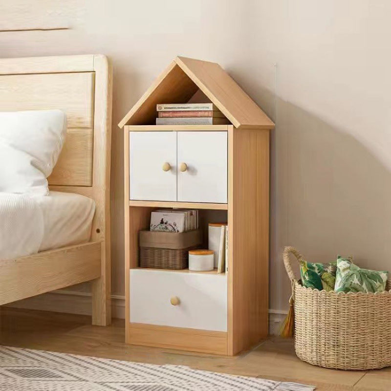 Engineered Wood Closed Back Bookshelf Standard Modern Bookcase