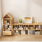 Engineered Wood Closed Back Bookshelf Standard Modern Bookcase