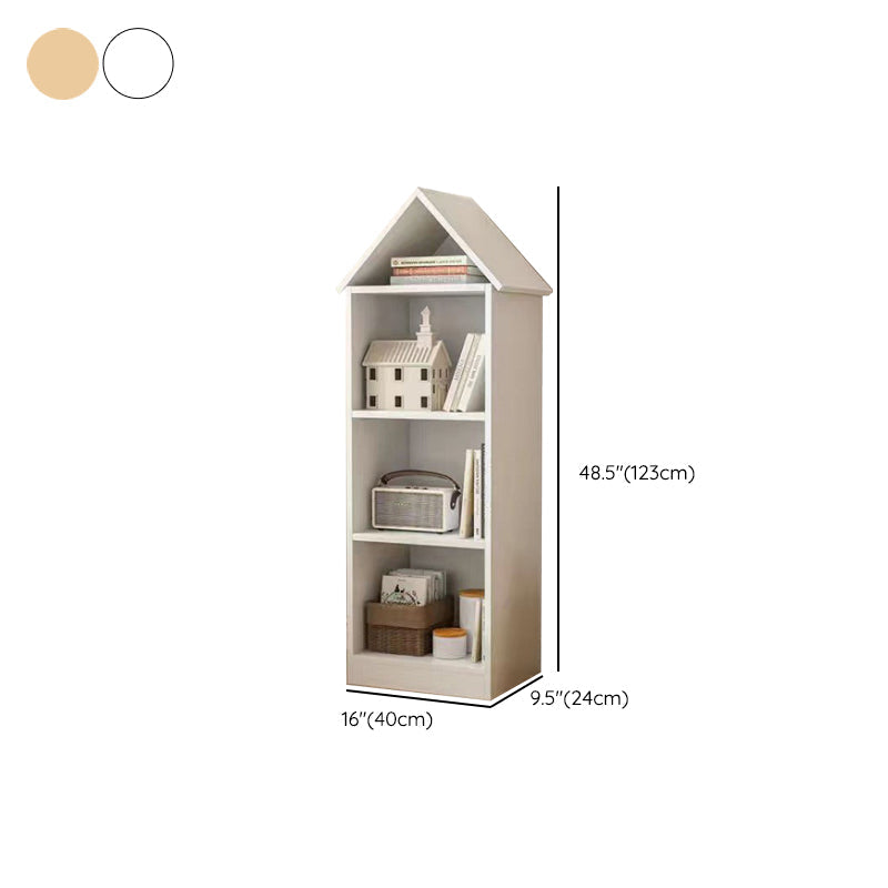 Engineered Wood Closed Back Bookshelf Standard Modern Bookcase
