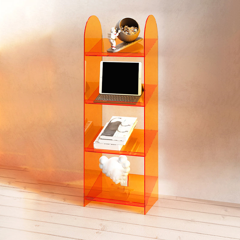 Modern Style Bookshelf Open Back Standard Acrylic Bookcase with Shelves Clearhalo 'Bookcases' 'furn' 'furn_bookcases' 'Furniture' 'Office Furniture' 6860502